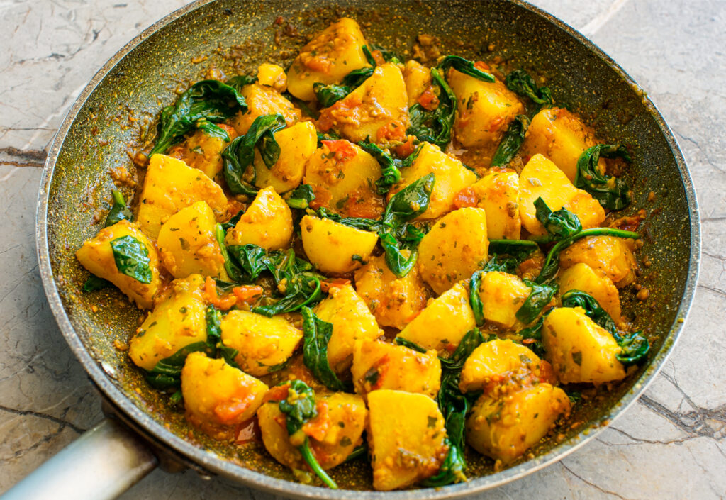 Spinach Aloo Methi