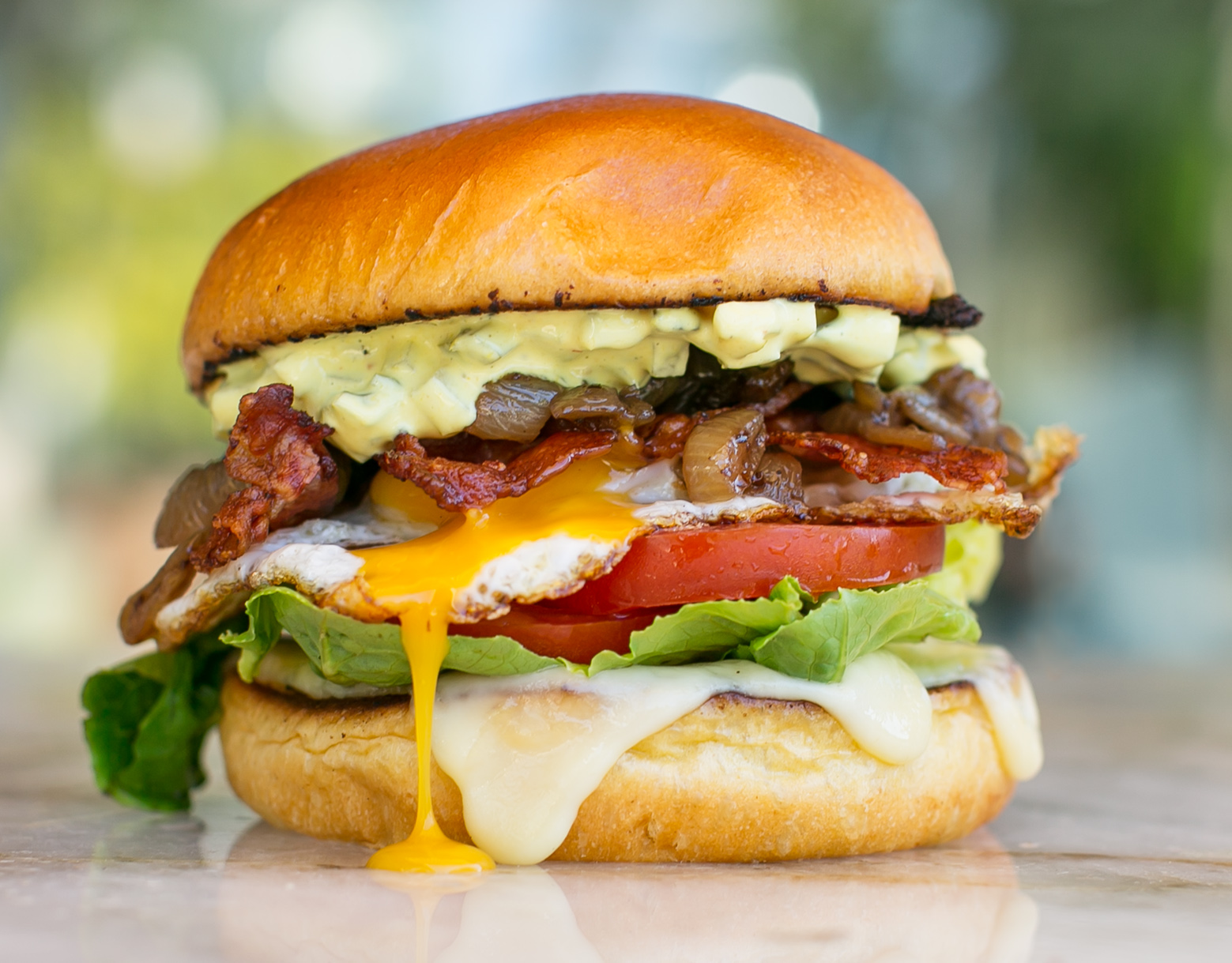 Egg Bacon Cheese Burger Recipe