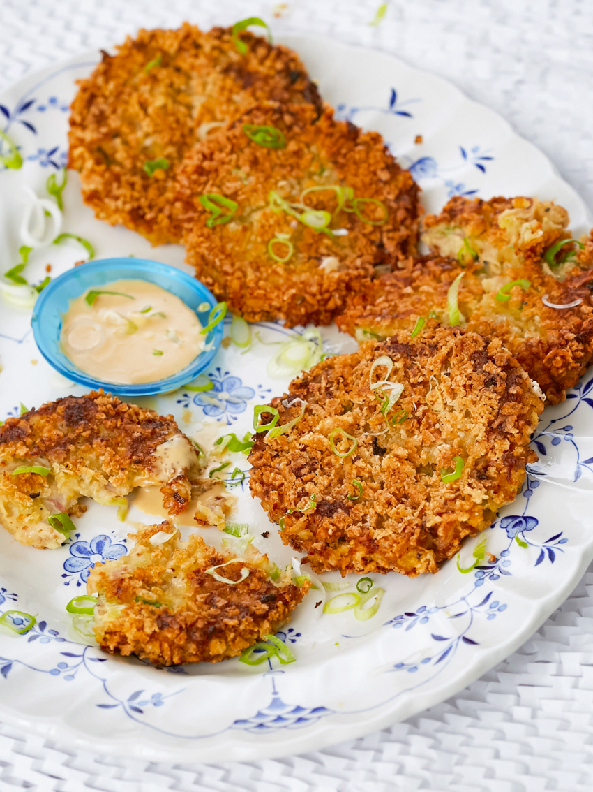 Japanese Hash Browns - with an umami hash brown dipping sauce