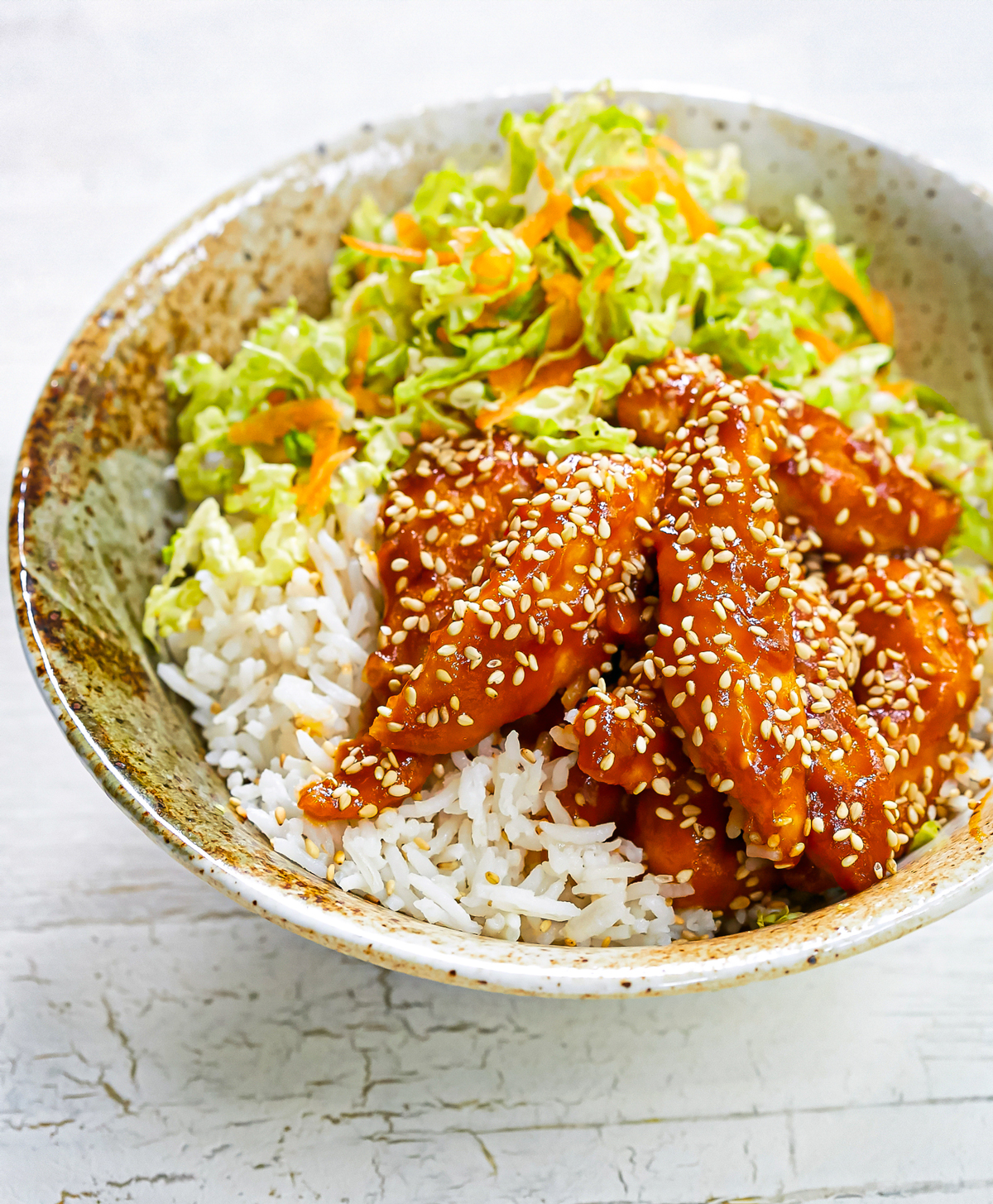 Miso Chicken Strips and Coleslaw