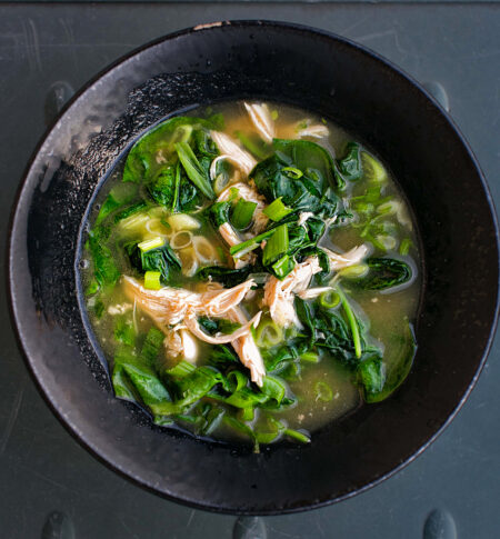 Star Anise Chicken Spinach Soup Recipe