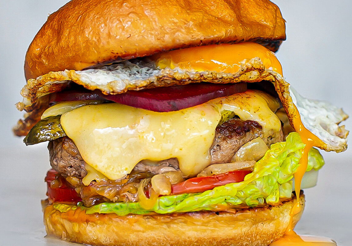 The Aussie Beef Burger - With Beetroot and a Gooey Fried Egg