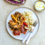 Roasted Cauliflower with Spiced Butter Rice