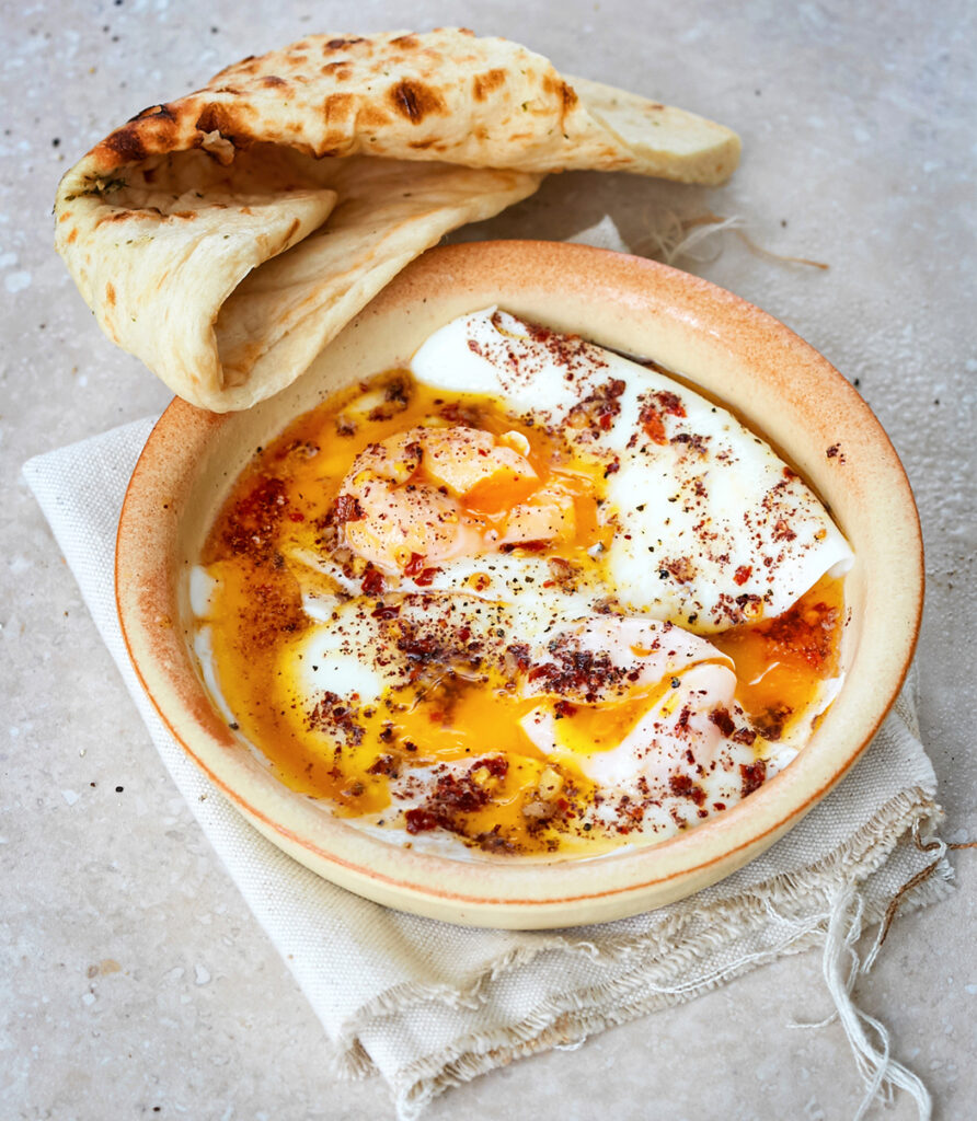 Poached Eggs in Sumac Chilli Butters
