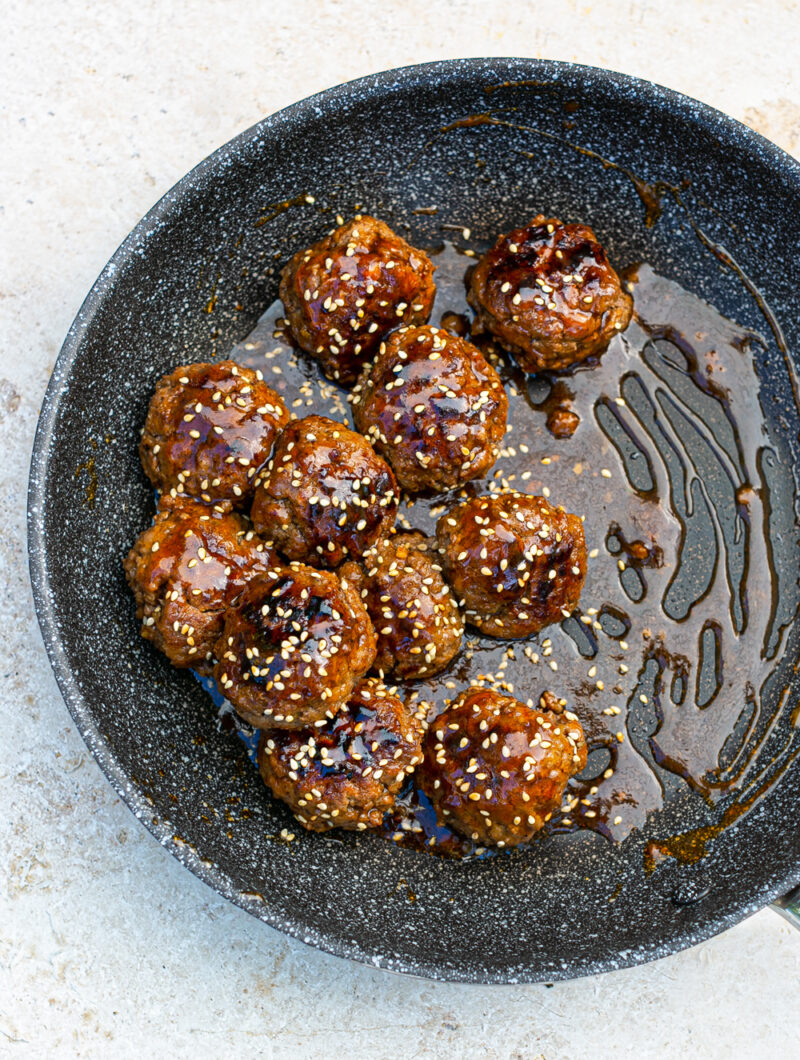 Sticky Soy Glazed Meatballs - Addictive Bites Of Salty Sweet Goodness