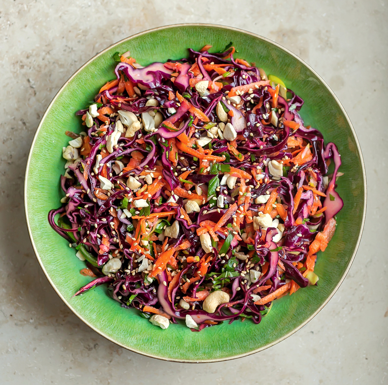 Cashew and Lime Coleslaw
