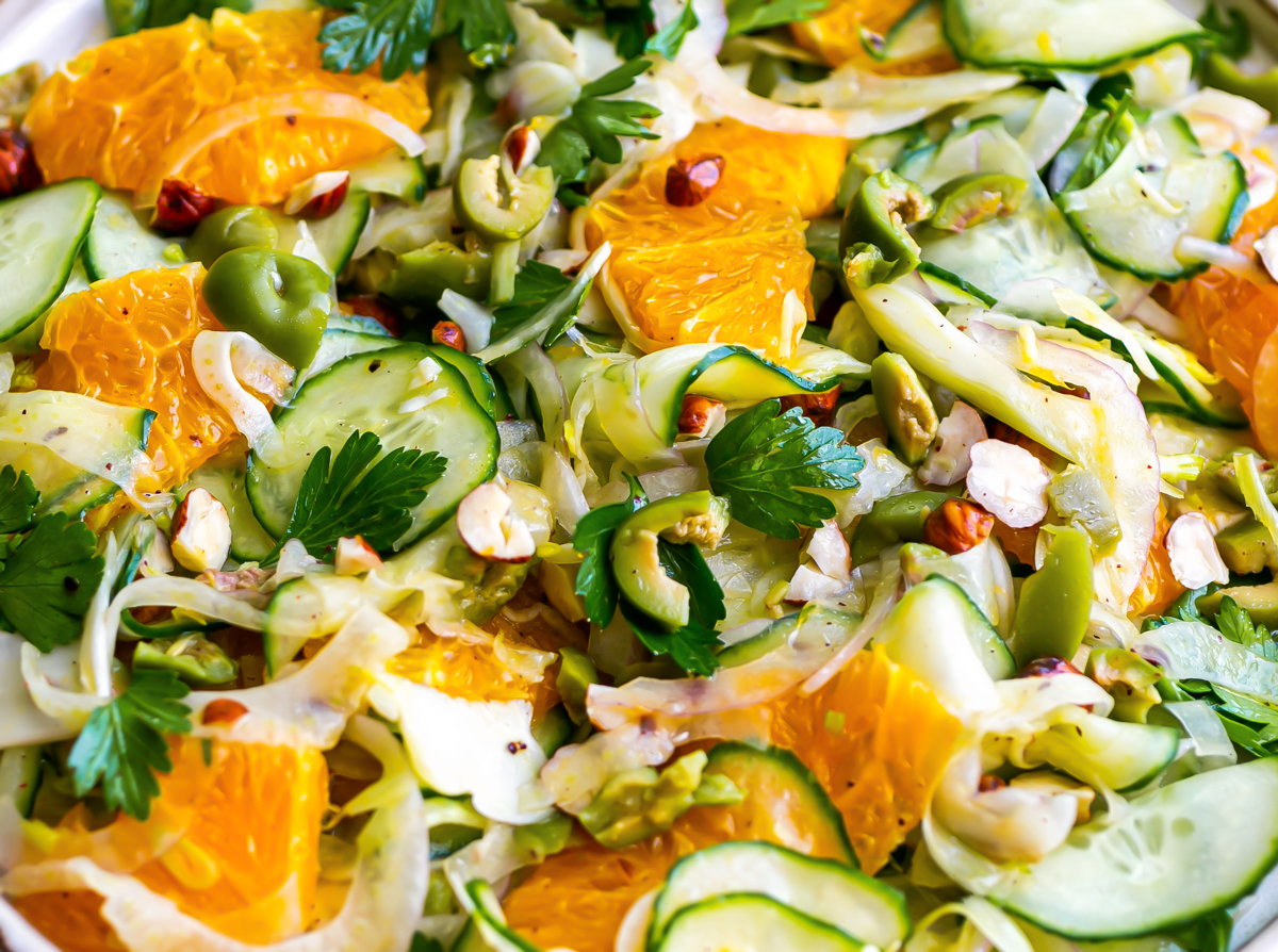 Orange Fennel Hazelnut Salad