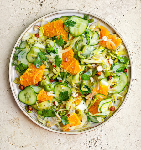 Orange Fennel Hazelnut Salad
