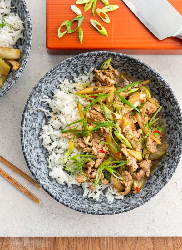 Crispy Tofu Miso Soup - with rice noodles and creamy boiled egg