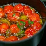Cherry Tomatoes Confit with Garlic