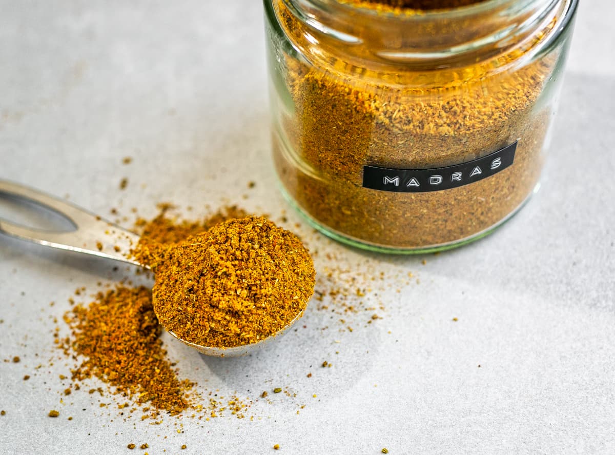 Madras Curry Powder 5.64oz - Authentic Indian Spice Blend All Natural Gluten Free