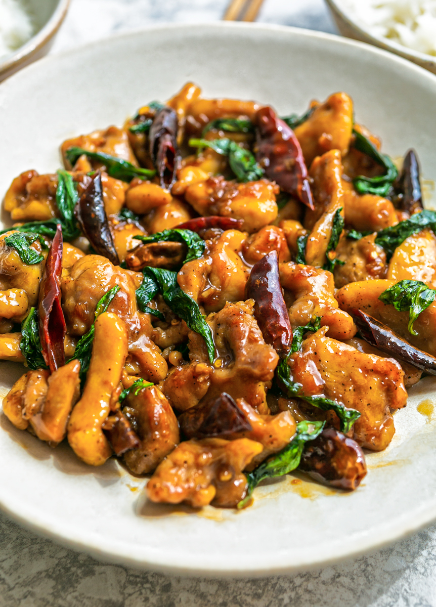 Basil Chicken Stir-Fry - Popular Thai Recipe