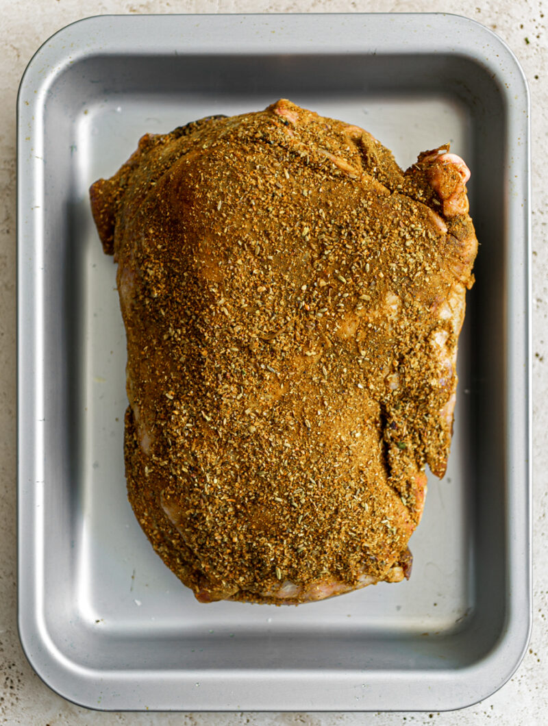 Slow Roasted Madras Lamb Shoulder - perfectly cooked juicy meat