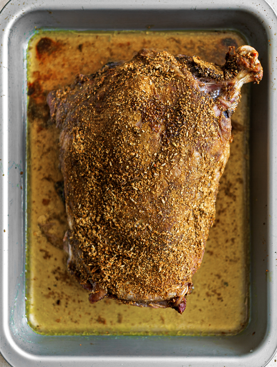 Slow Roasted Madras Lamb Shoulder - perfectly cooked juicy meat