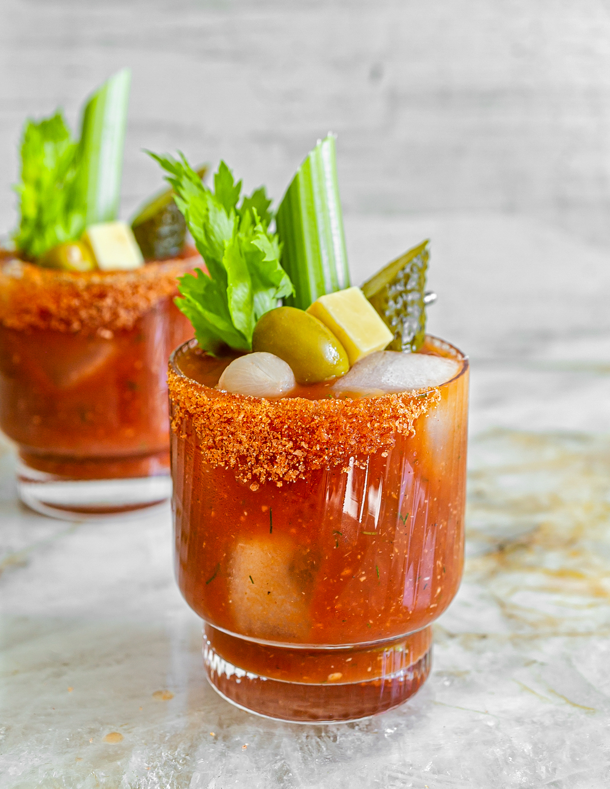 Bloody Mary Recipe Glasses