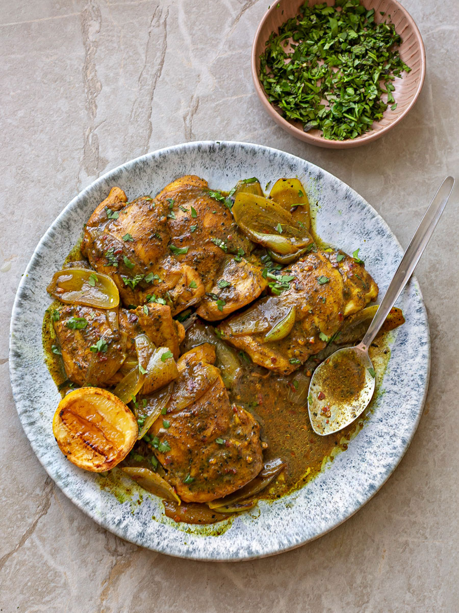 Easy Pan Fried Black Lime Chicken